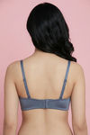Zivame At Work Padded Wired 3/4Th Coverage Strapless Bra - Vintage Indigo — thumbnail 2
